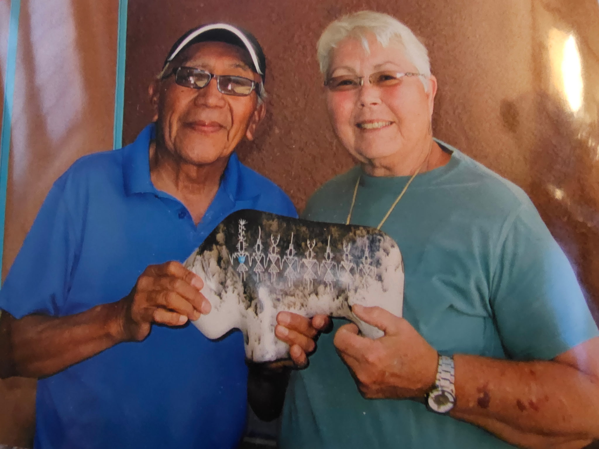 Irvin Louis with pottery